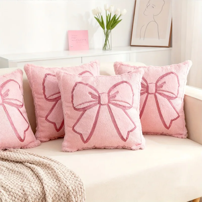 2pcs Polyester Sofa Pillowcase Standard Sturdy Reinforced Seams Fit Bay Window Homestay Cleaning Washable Reusable Premium