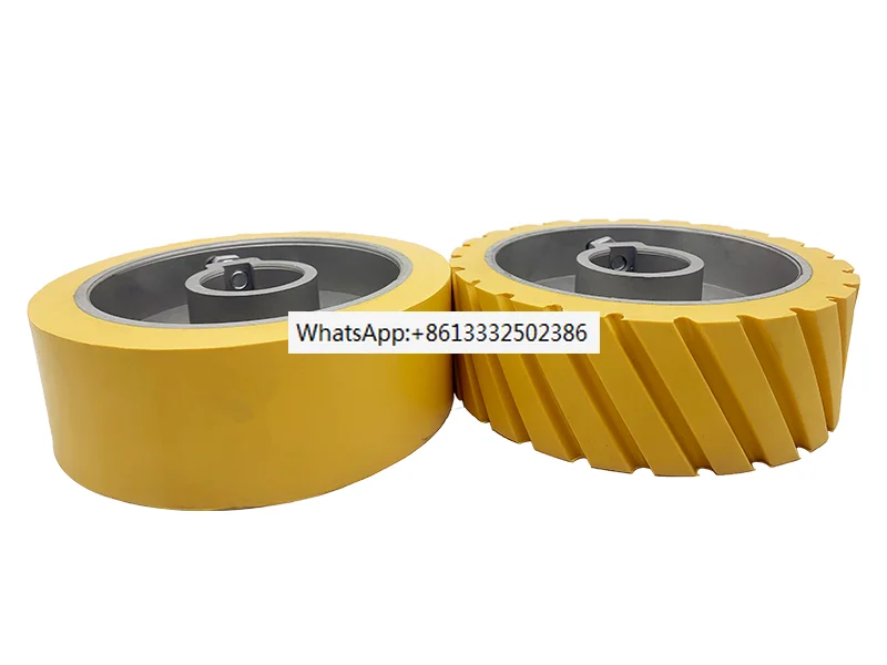 3pcs   Durable Aluminum Core Ruuber Wheel for Woodworking Machinery Accessories