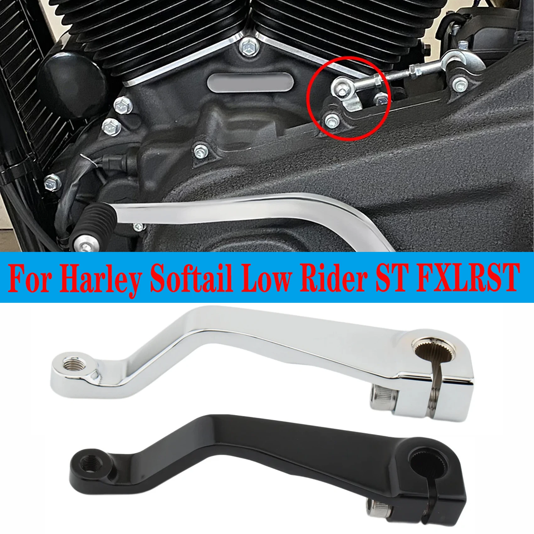 

Motorcycle accessories Gear Shift Shifter Rod Lever For Harley Softail Low Rider ST FXLRST 2022 Street Bob FXBB/FXBBS 2024