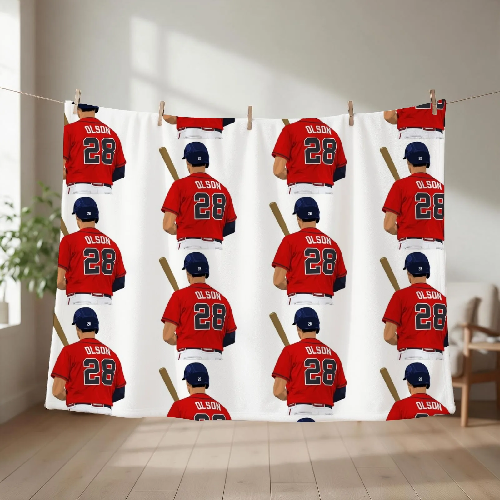 Matt Olson 28 Throw Blanket Blankets For Sofas Retros Quilt Picnic Blankets