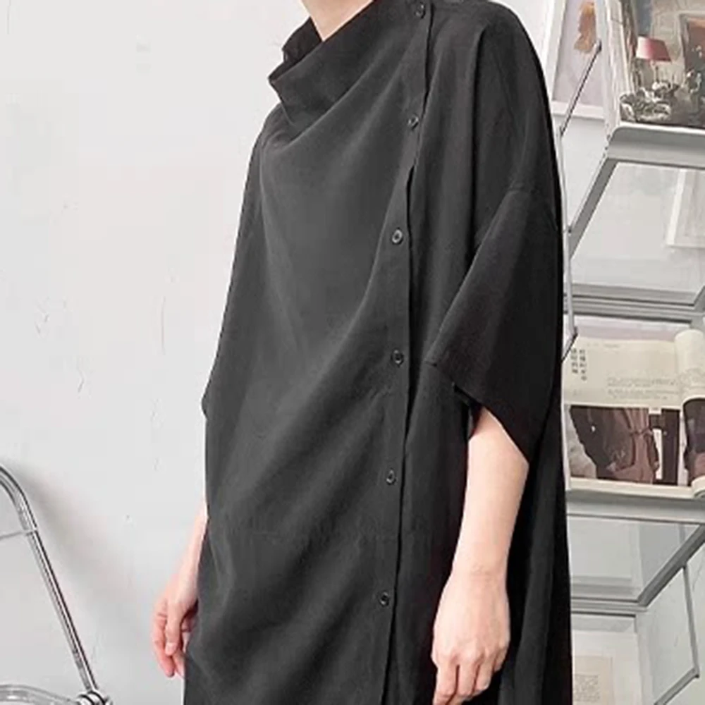 XS-5XL Summer Men's Solid Color Short-Sleeve T-Shirt American Retro Fashion Trend High Street Casual Loose Breathable Men's Tops