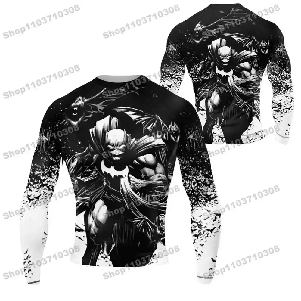 m81th Various mythical heroes Long Sleeve Jersey Beach Shirts Swimwear Diving Gym Shorts MMA BJJ Men Jiu Jitsu Fitness Sets
