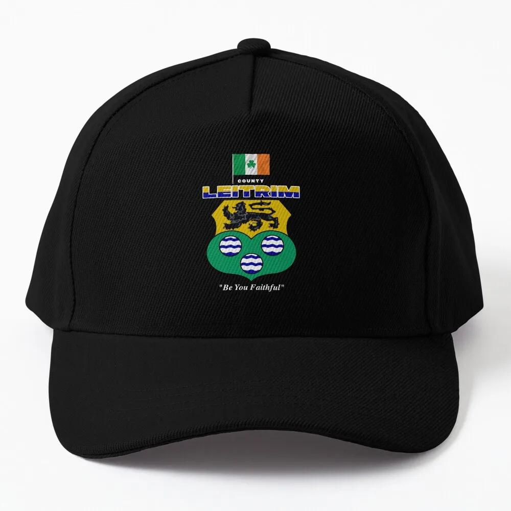 County Leitrim Ireland - Official Crest Baseball Cap Golf Cap Brand Man Caps Horse Hat Mens Cap Women's