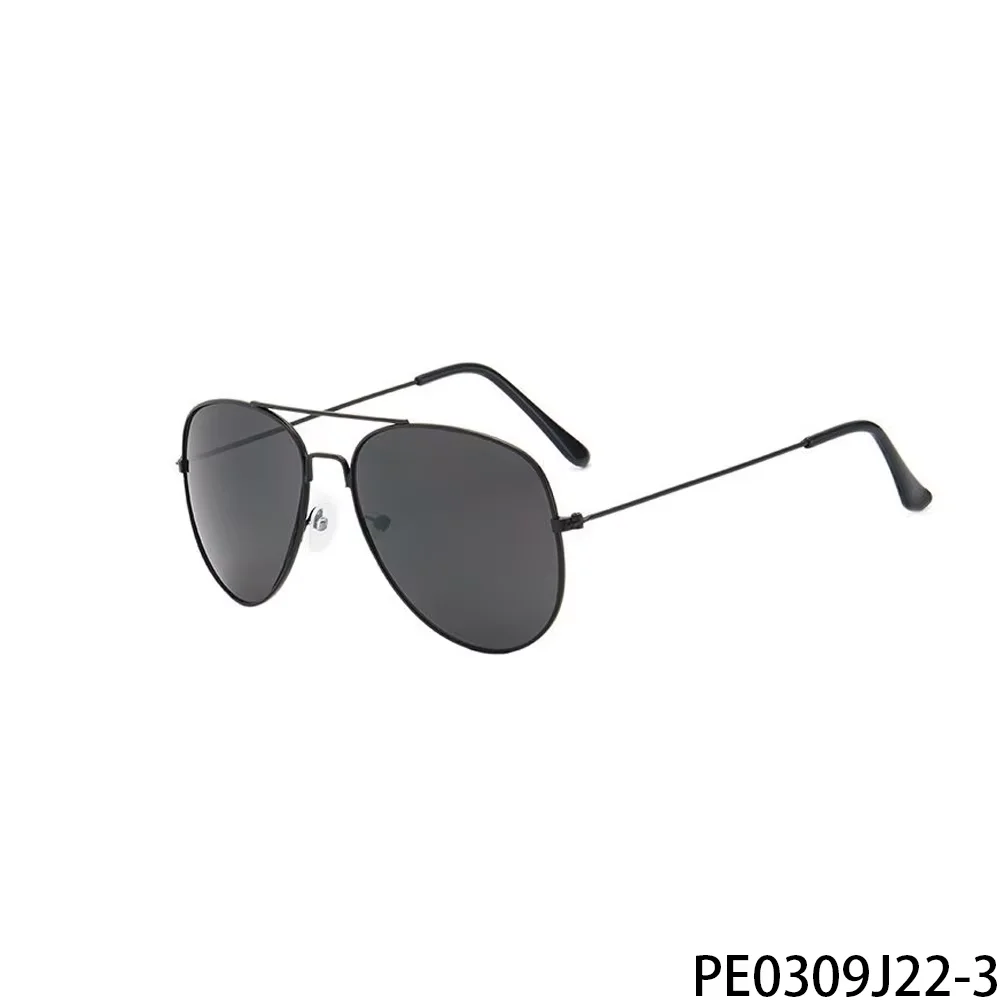 PESENAR Trendy All-Black Aviator Sunglasses with Sleek Black Frames and Dark Lenses for A Bold, Modern Look