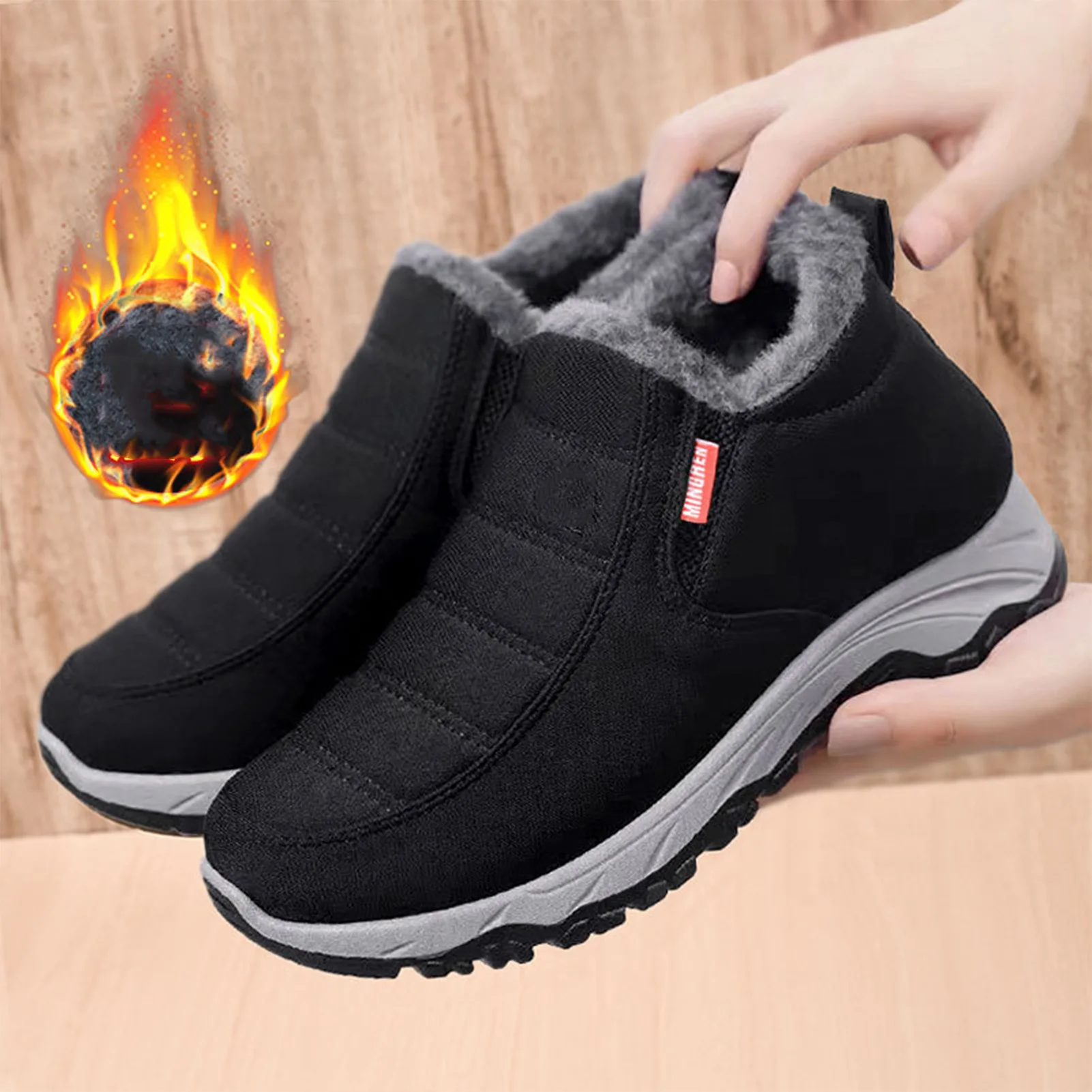 Woman Winter Warm Snow Boots Leisure Anti-slip Winter Walking Fashion Shoes Gift for Girlfriend Women Lover