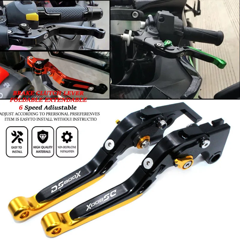 For VOGE 800 Rally DS800X 2025 Motorcycle DS 800X 800RALLY CNC Aluminum Adjustable Foldable Extending Brakes Clutch Lever Set