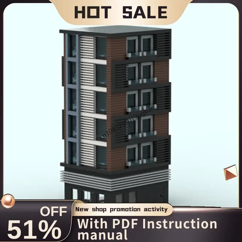 

Новинка, 3263 шт., хит продаж, вид на улицу, Moc, модульная модель оркестра, строительные блоки, креативные идеи «сделай сам», детские игрушки, подарки на день рождения