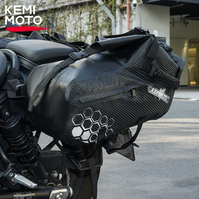 Motorcycle Waterproof Saddle Bag 28L Side Bag for Kawasaki KLR650 Ninja 650 for Yamaha Tenere 700 for Honda Sport Bike Panniers AliExpress