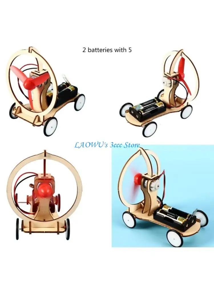 

Y8AD Electric Wind Car Model Physical Experiments Technology Toy Physics Learning Science Educational Set Assemble Model Toy