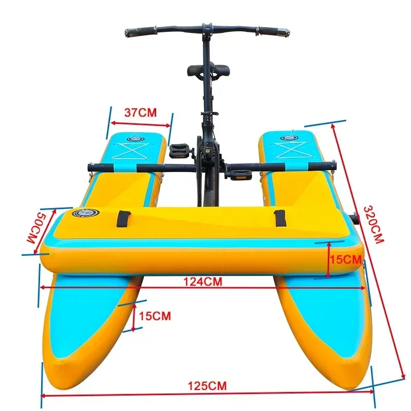

Water Bicycle Premier Water Bike Pedal Bicycle Cycle Pedal Boat PVC DWF Inflatable Floating Water Bike
