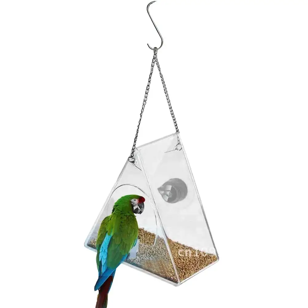 

Smart Birds 1080P Feeder Transparent with Camera Home Pet Garden Easy Installation Outdoor HD Hanging Bird Feeder for