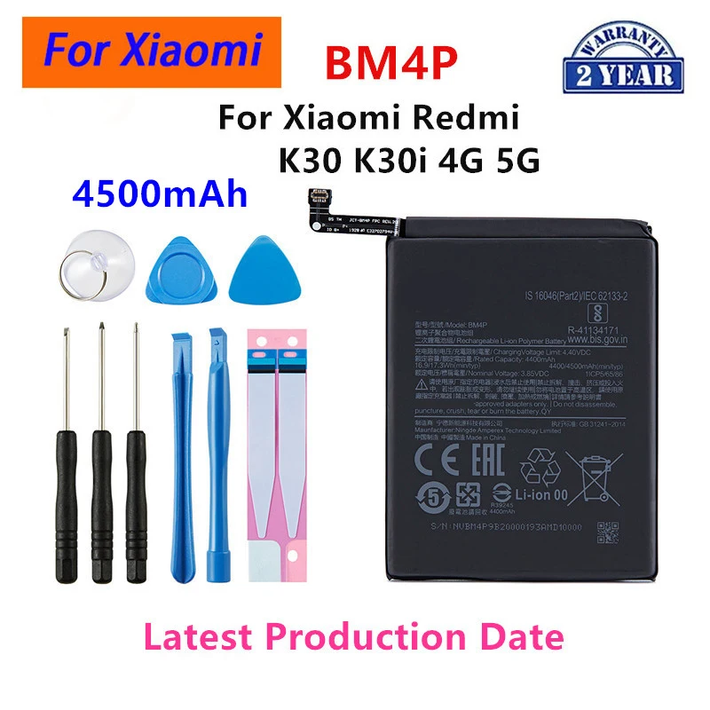 Brand New  BM4P BM4S BM4Y BN53 BN59 BM4J BN63 BM56 BM57 BM5D BM4U BN5A Battery For Xiaomi Redmi K50 Pro/K40 5G/K40 Pro/K30 image 4
