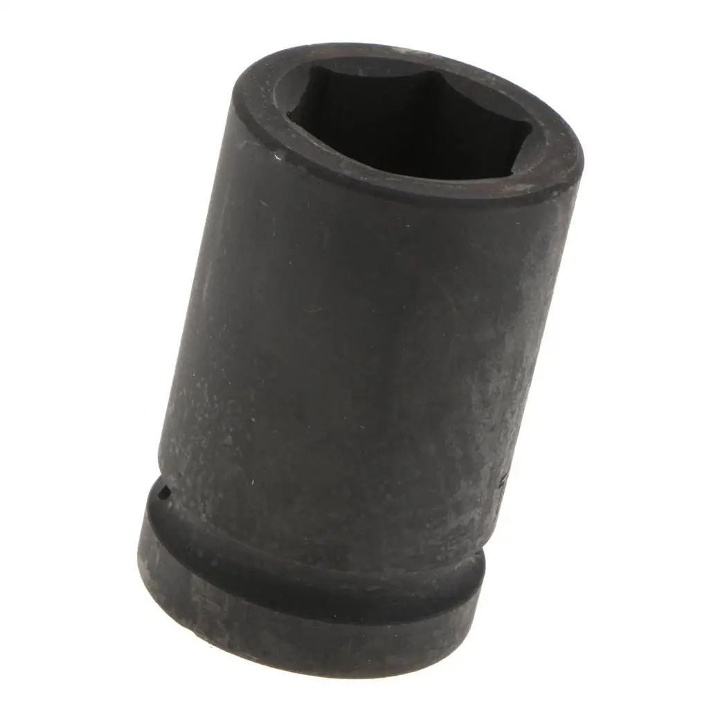 Heavy Duty 32mm Metric Impact Socket with 1 inch Drive, 6-Point, Black