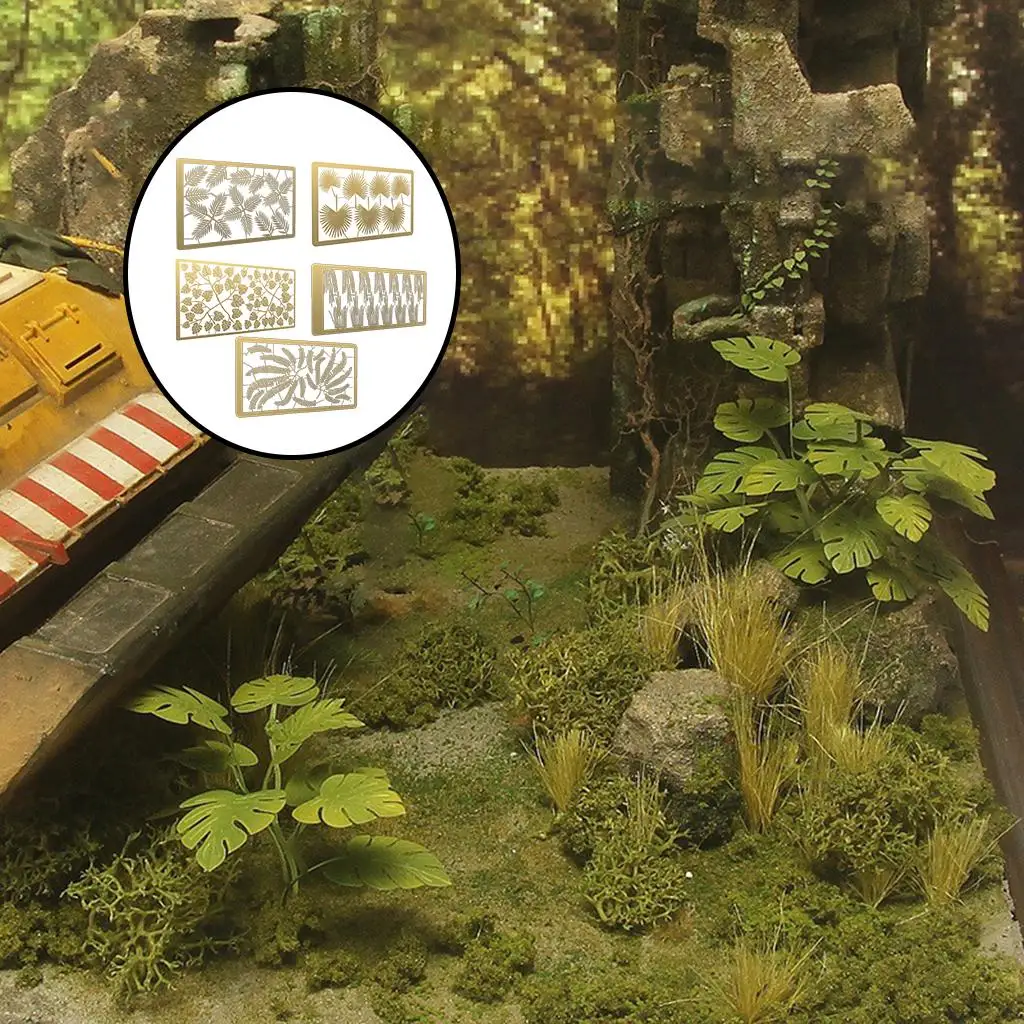 نموذج يترك مجموعات أجزاء اللوحة قالب الاستنسل DIY بها بنفسك صنع رذاذ اللوحة لوحة 1/35 خزان ديكور بناء إمدادات الملحقات