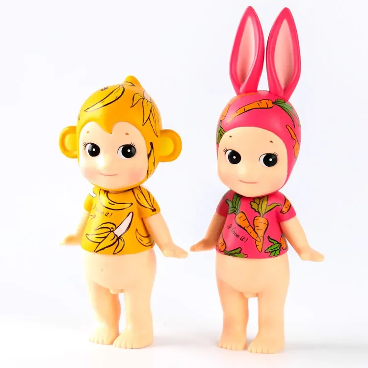 

2 Pcs Sonny Angel Set Animals Series Japan Kewpie Rabbit Monkey Mini Figure Artist Collection Dolls