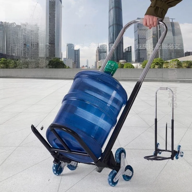 chariot-pliable-robuste-pour-seaux-d'eau-double-usage-escalier-et-sol-plat-chariot-de-transport-portable-petit-chariot-de-rangement