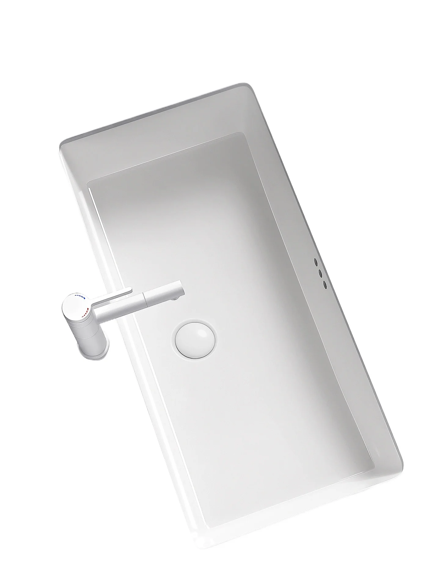 LMM under-counter basin ceramic wash basin embedded square bathroom oversized 1 meter single basin