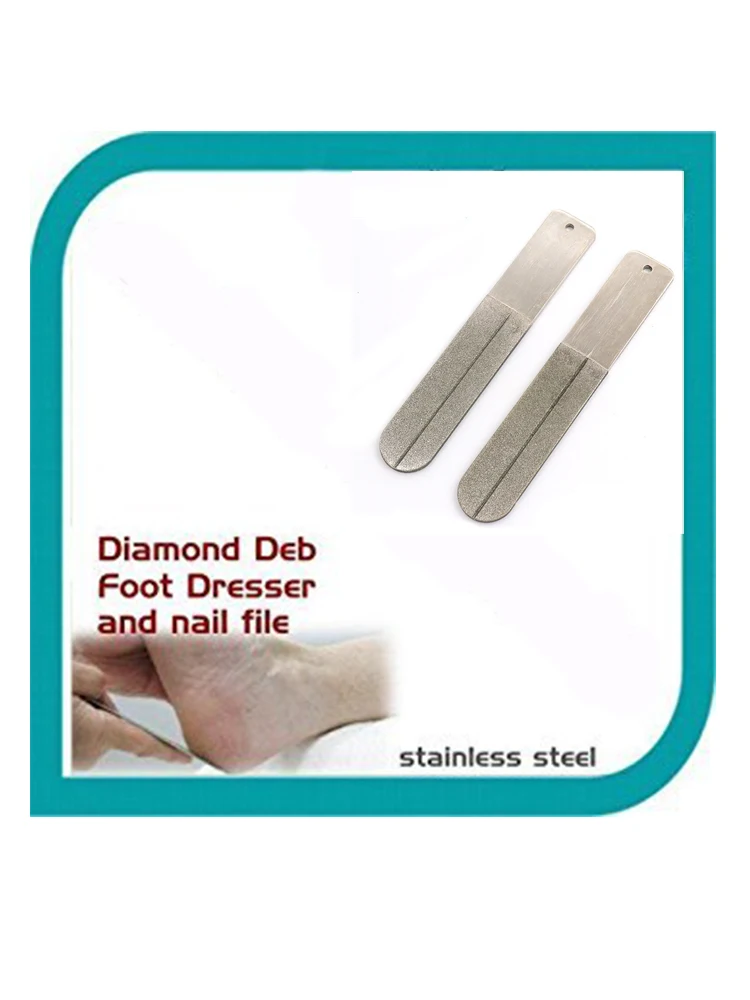 1 шт. алмазные пилочки для ногтей, полировка мозолей для кутикулы, удаление омертвевшей кожи ног, бытовая жесткая модель, плоская металлическая стальная пилочка для шлифования