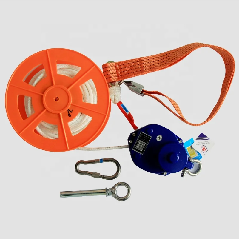 High building fire safety escape rescue wire rope lifesaving descent control device