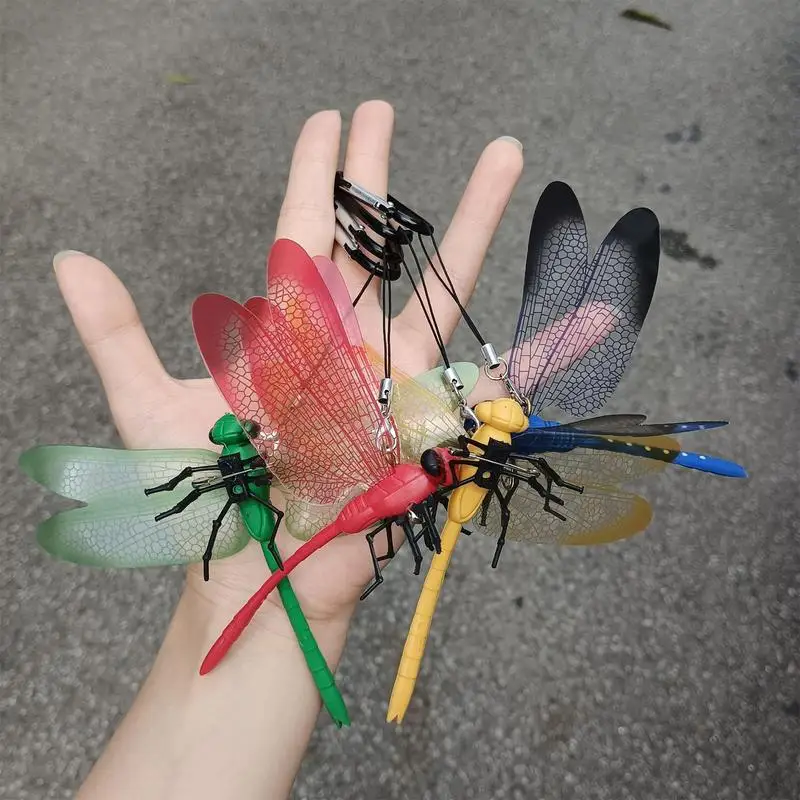 Clip On Dragonfly For Hat Garden Decorative Dragonfly Clips Creative Clip On Dragonfly For Hat Realistic Dragonfly Pole Clips