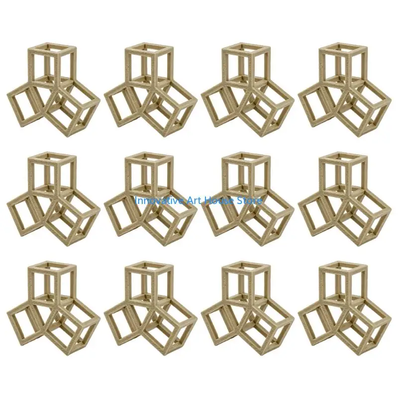 E1PC Shrimp Passage Cave Group with PETG Shelter Forms, 12 Stone Refuges for Water Dwellers Home Arrangement Use
