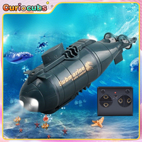 RC Submarine Simulation Mini Ship  2.4G Remote Control Speedboat Electric Diving Boat Model Outdoor Waterproof Toy Kid Gift