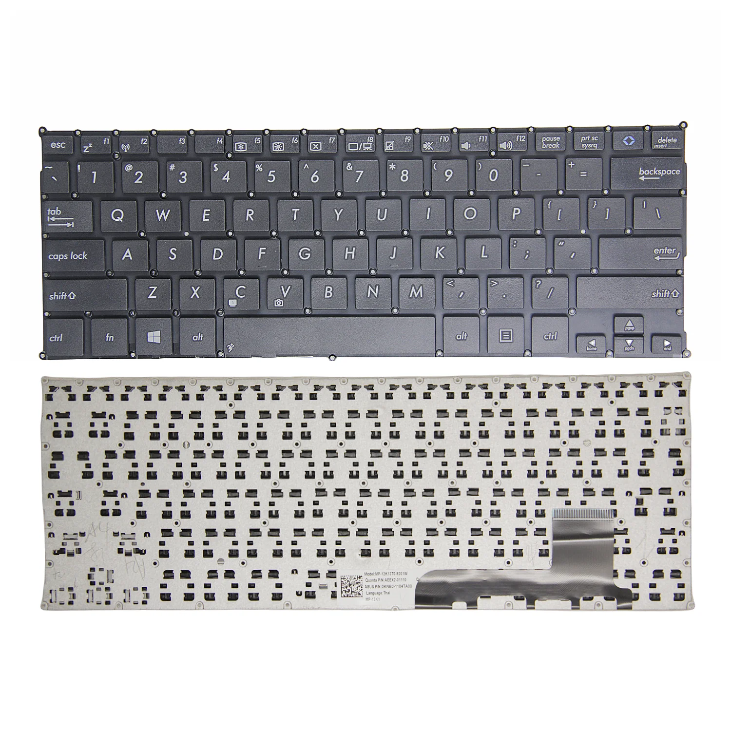 Novo teclado americano para laptop Asus X201 X201E S200 S200E x202e Q200 Q200E F202 em inglês