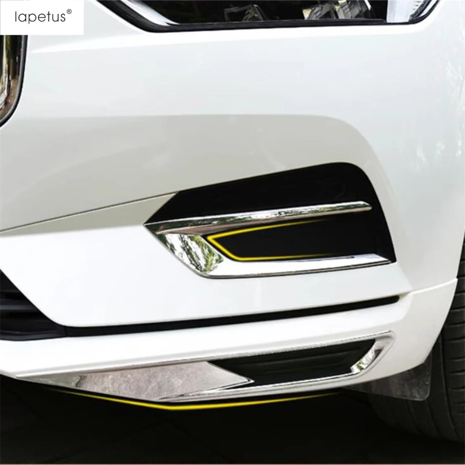 Car Front Bumper Fog Lights Lamps Frame Cover Trim ABS Chrome Exterior Decoration Protect Accessories For VOLVO XC60 2018 - 2021