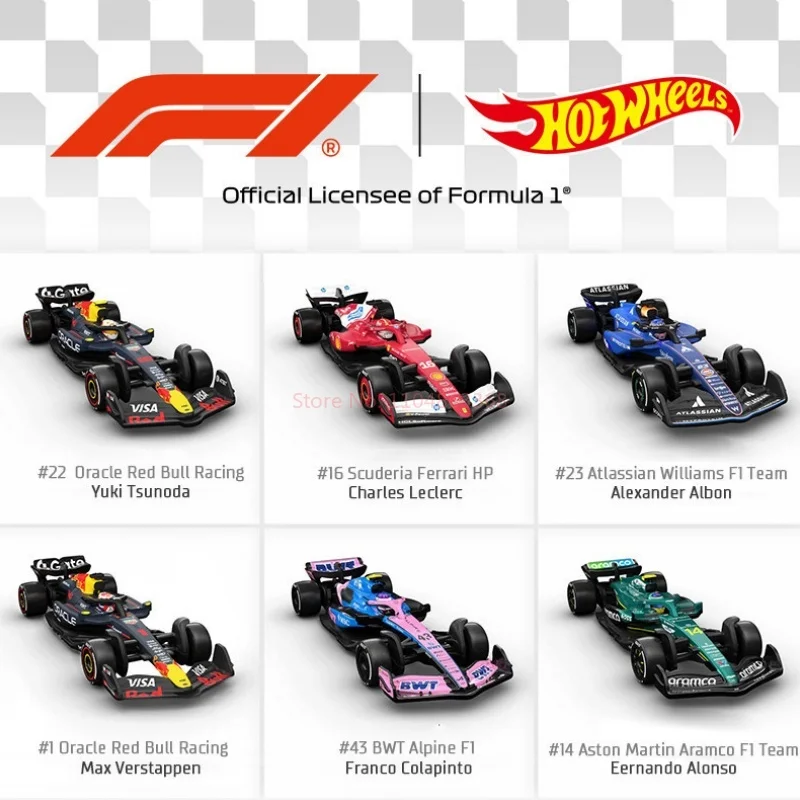 

Hot Wheels F1 Alloy Diecast Race Car - Collectible Toy for Kids & Adults Ferrari Mercedes Racing Team HRV11 Shanghai Model