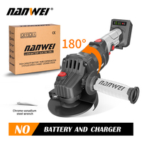 NANWEI 21V Brushless Lithium Ion Angle Grinder Sanding Machine Cutting Machine Household Polishing Machine 100/125MM
