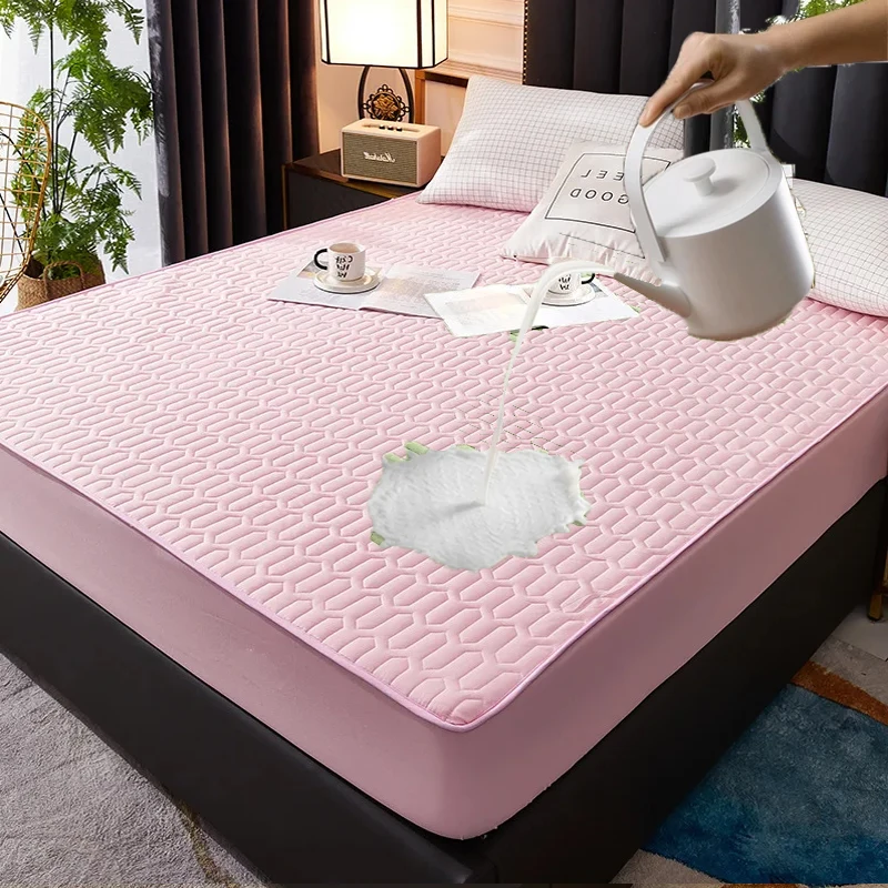 

Thicken Mattress Cover Adjustable Fitted Bed Sheet Pad Protector Durable Non-slip Bedroom Latex Mat Covers 140/150/160/180x200cm
