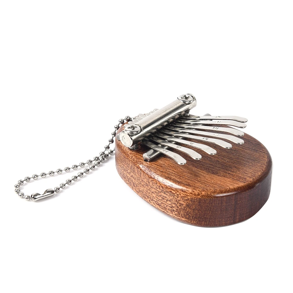 

8 Key Mini Portable Thumb Piano Finger Percussion Keyboard Pocket Musical Instrument Christmas Present Pendant