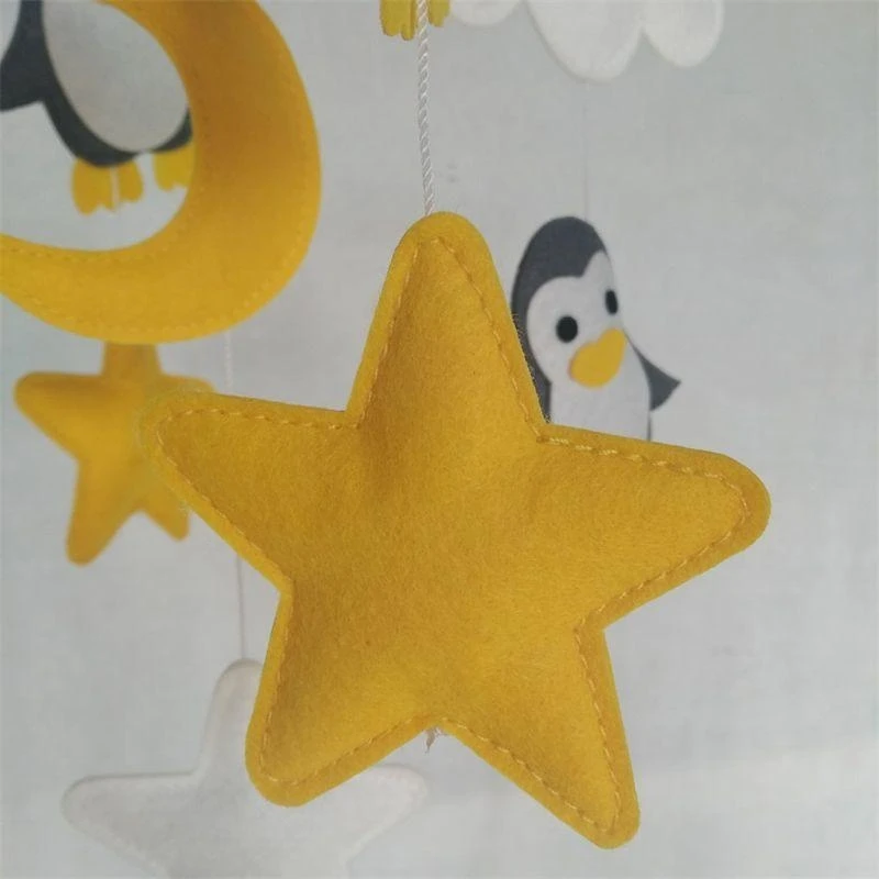 Lettino per bambini Sonaglio appeso Decorazione Culla fatta a mano Giocattolo interattivo Regalo per neonati 15UB