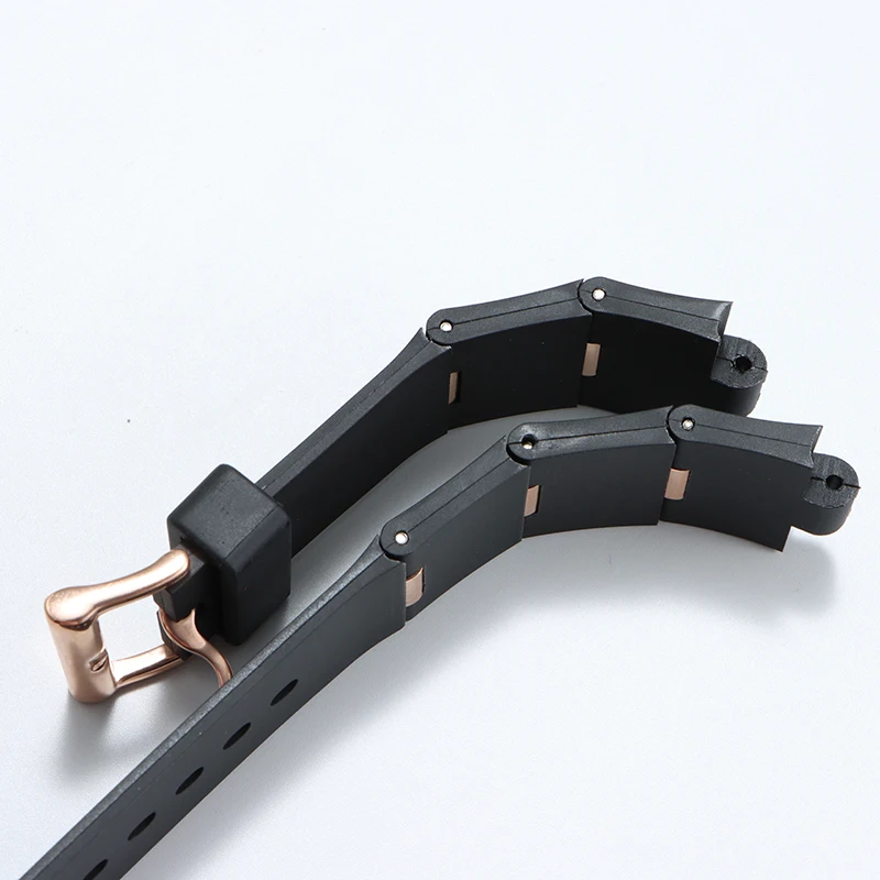 سوار سيليكون Breta-22x8 convex ، 24x8 ، مطاط ناعم ومريح ، للرجال والنساء