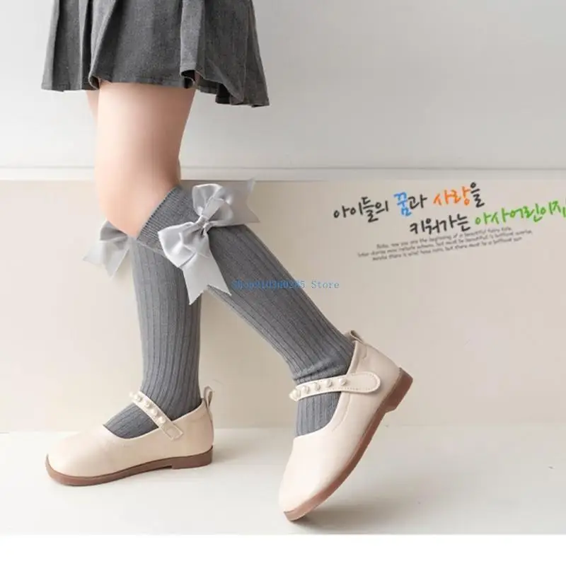 K9FF شرائط الأقواس الجوارب الطويلة جوارب ملابس الحفلات الموحدة