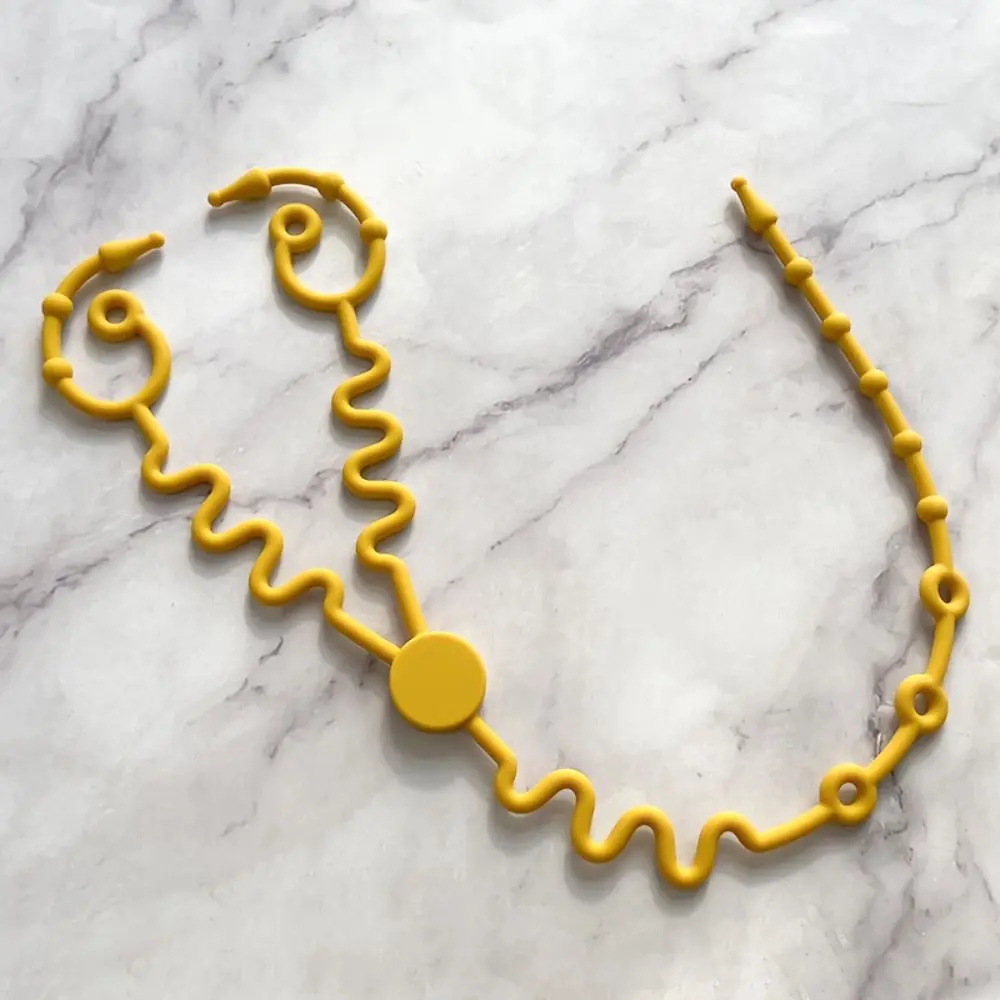 

Portable Silicon Nipple Anti-drop Chain Safety Double Head Pacifier Holder Clips Stroller Accessories Adjustable