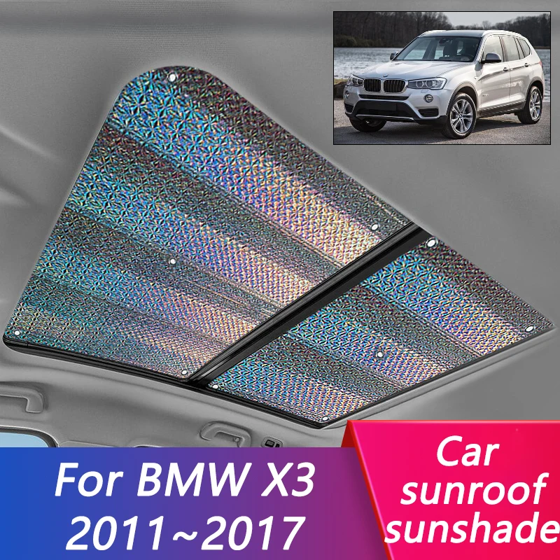 Parasol de techo para coche, cubierta de aislamiento térmico solar, accesorios de tablero de sombreado, para BMW X3 F25 2011 2012 2013 2014 2015 2016 2017