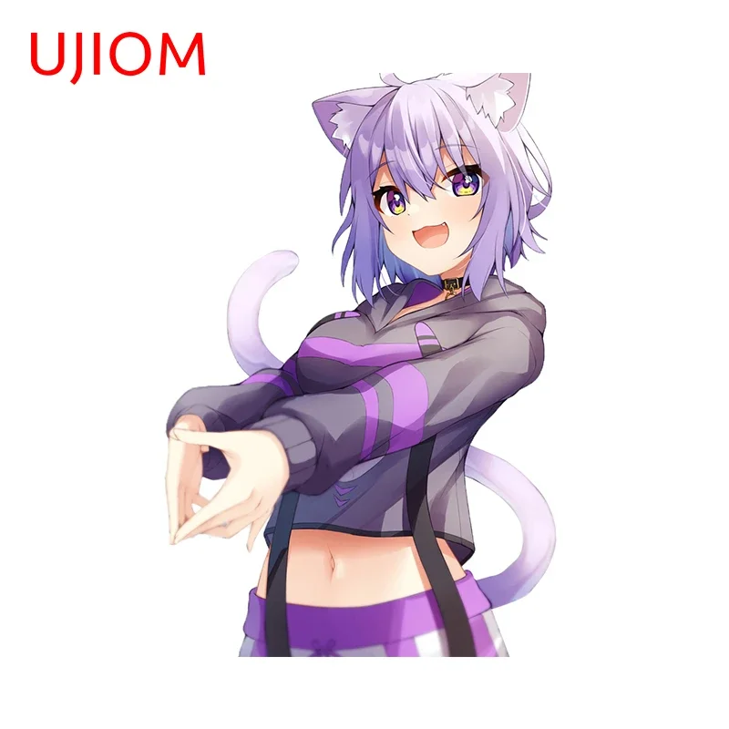 UJIOM 13cm X 9cm Love You Hololive Nekomata Okayu Lovely Wall Stickers Bedroom Decal Personality Wallpaper Decoration Chambre