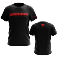 High Quality Summer Baju Permotoran KAIN COTTON DAI1735E STRIPE LOGO Racing PERFORMANCE Motorsport  Men's and Women's T-Shirt