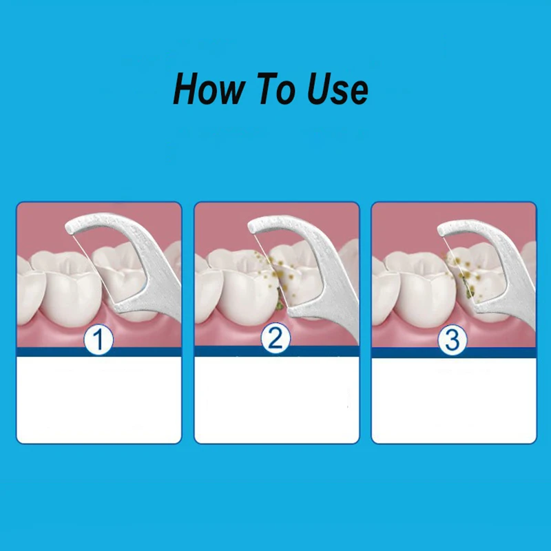 Juego de Palillos para Dientes de Acero Inoxidable, Limpiador Dental Metálico, Portátil, Hilo Dental, Incluye Tubo de Almacenamiento, 1 Unidad