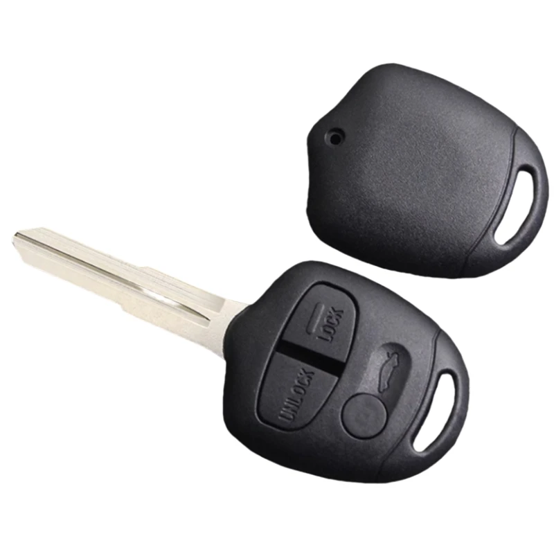 FLYBETTTER OEM 10個入り 2/3ボタン交換用キーケース リモートキーシェル 三菱 トライトン パジェロ アウトランダー ASX ランサー用