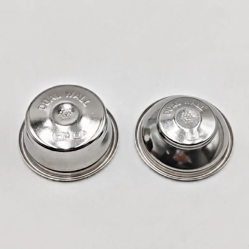 Cesta de filtro pressurizada de camada dupla de 54mm, cesta de filtro de café de aço inoxidável de 2 xícaras para máquina de café Breville 870/878/450/550