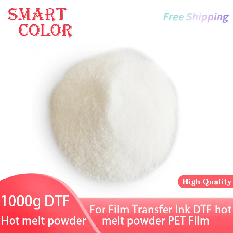 1000g Top NEW White For DTF Printer Polyamide Powder on Cotton Hot melt Poliamida material for Hot melt powder PU for PET film