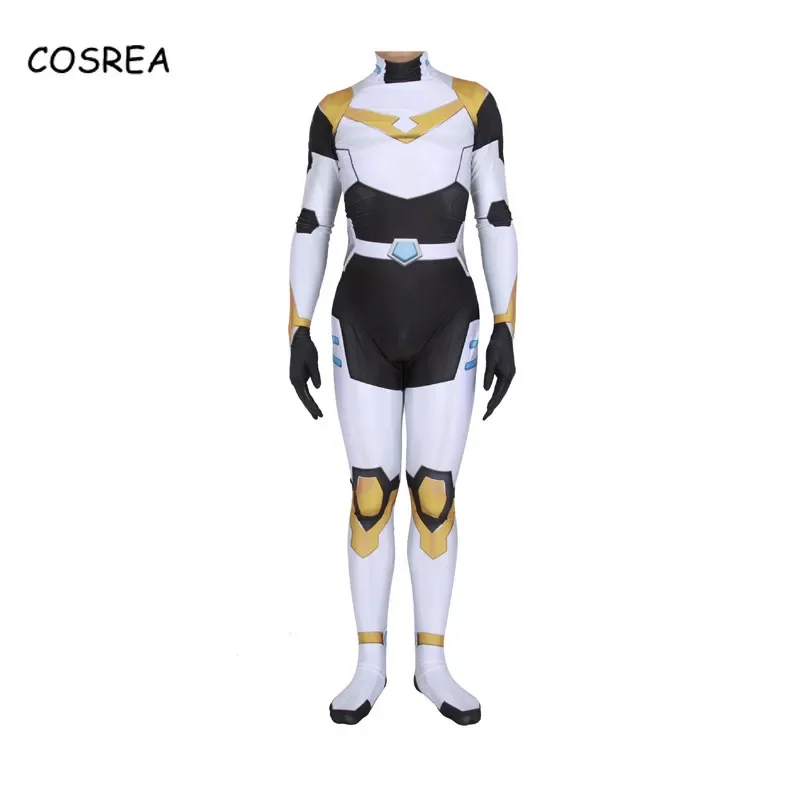 Voltron Cosplay Defender of The Universe Onesie Volwassen Full Body Spandex Pak Kostuum Halloween Kostuums voor Mannen Zentai Bodysuit