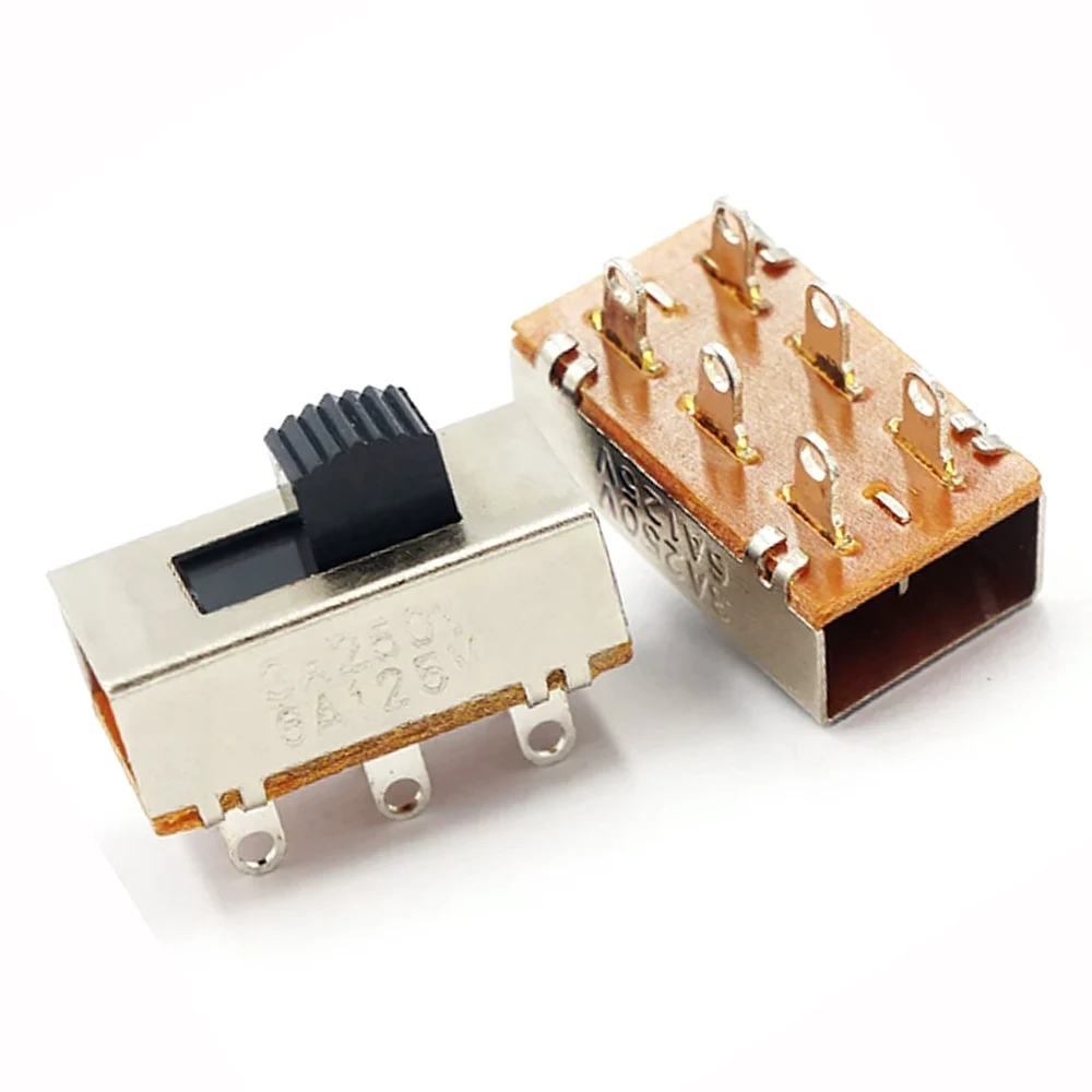 50/100pcs toggle switch SS-23E26 high current sliding switch SS-23F19 earless micro switch car refrigerator power switch