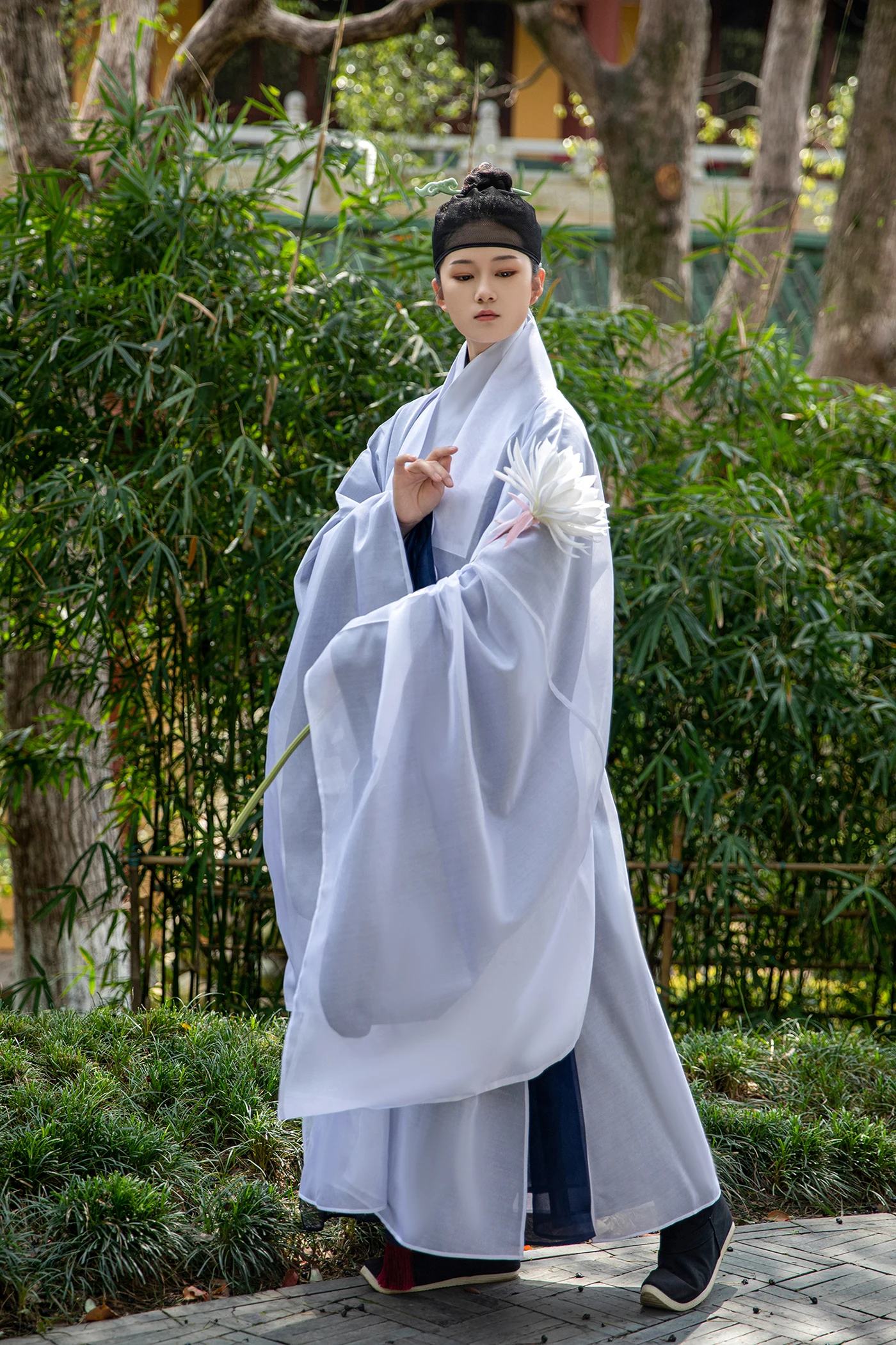 Hanfu Traditional Chinese Ming Suit Men Kung Fu Tai Chi Robe Costume Weddin Dress Shaolin Buddhist Monk Robes Costume Suit Chine