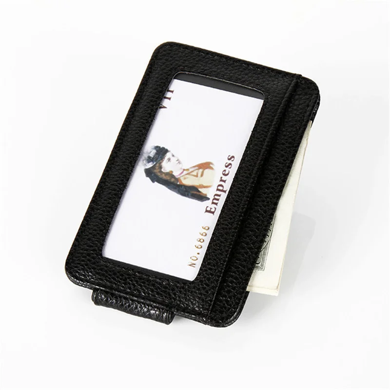 Fashion Bank Credit Card Cover Thin ID Cards Anti-theft Coin Pouch Case Bag Wallet Organizer Business Dollar Clip Card Holder