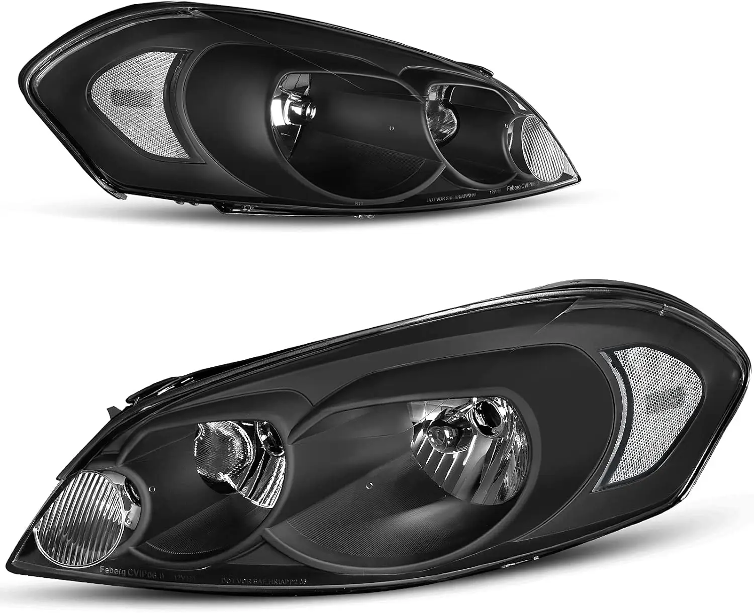 Headlight Assembly Compatible with 2006-2013 Chevy Impala 14-16 Impala Limited 06-07 Chevy Monte Carlo Replacement Headlamp Driv