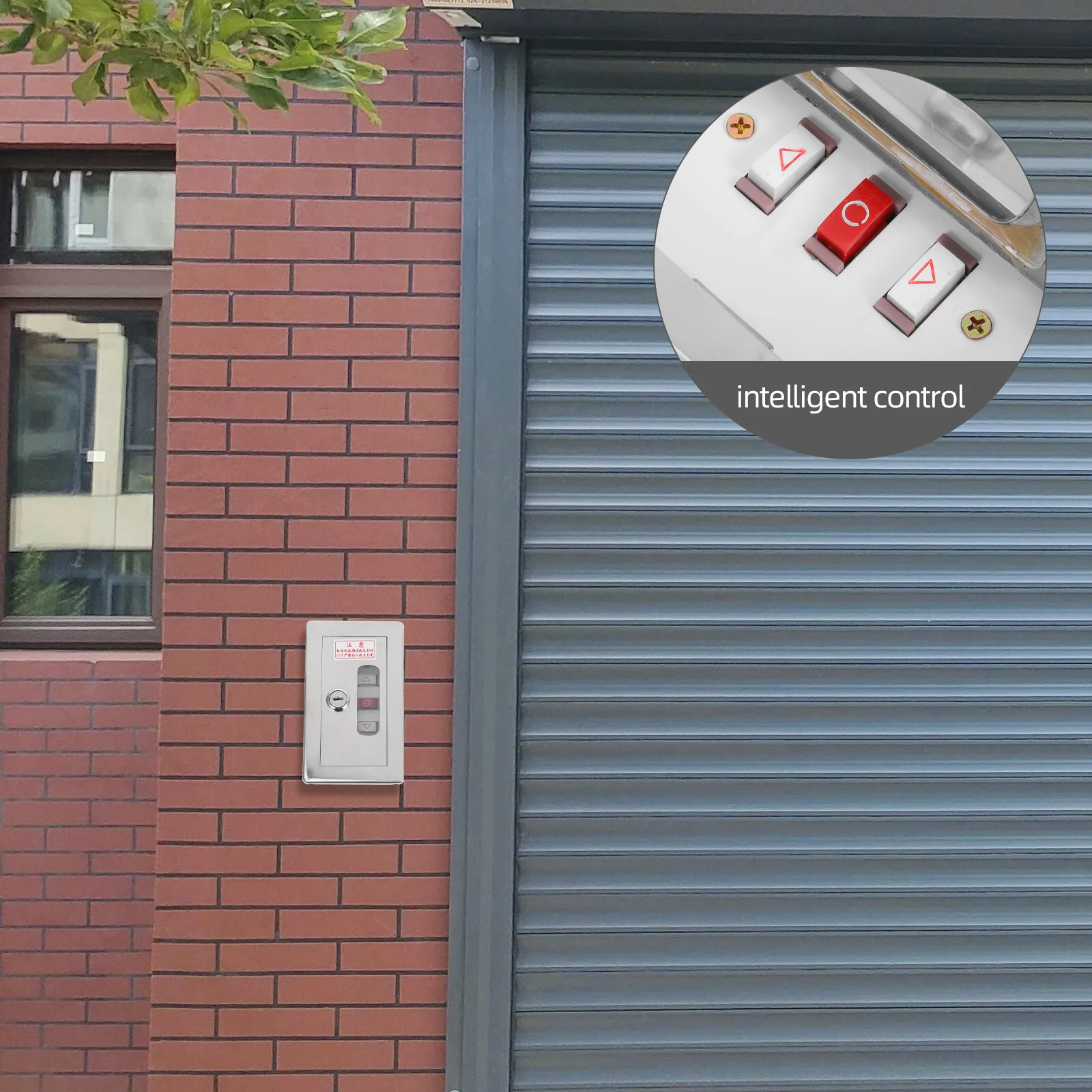 

Fireproof Lock Box Button 220V Momentary Push Shutter Door Control Panel Manual Switch Box Outdoor Gate Opener Starter Switch