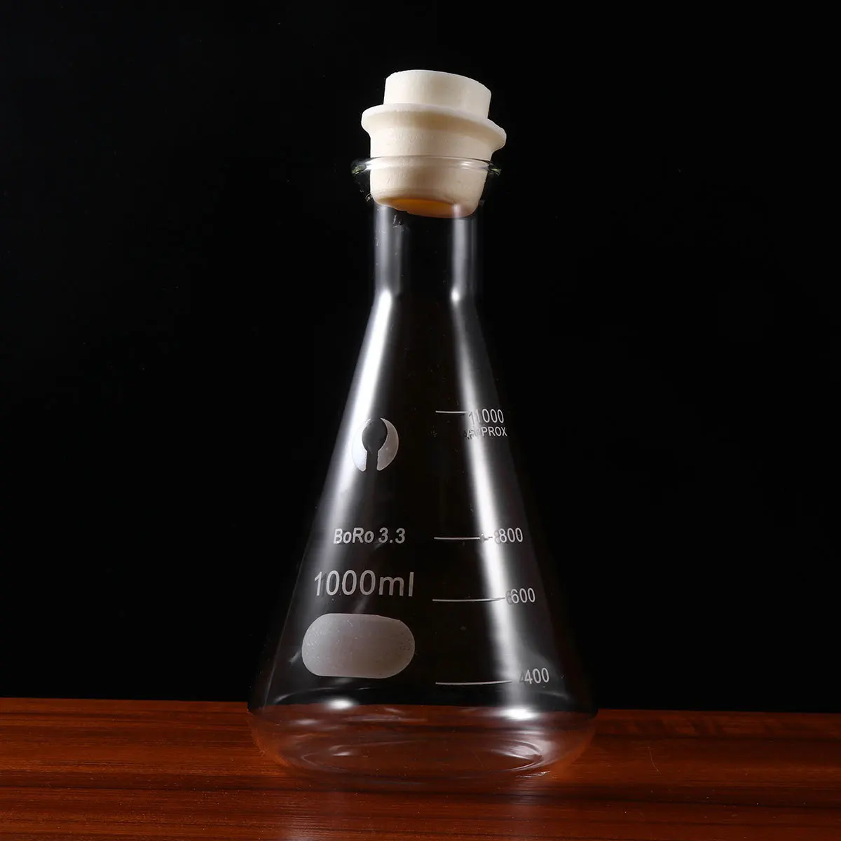 

Chemistry Flask with Stopper Glass Erlenmeyer Flasks Laboratory Beakers Stoppers Glassware